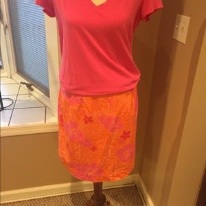 Lilly Pulitzer Sneaky Tiki skirt.